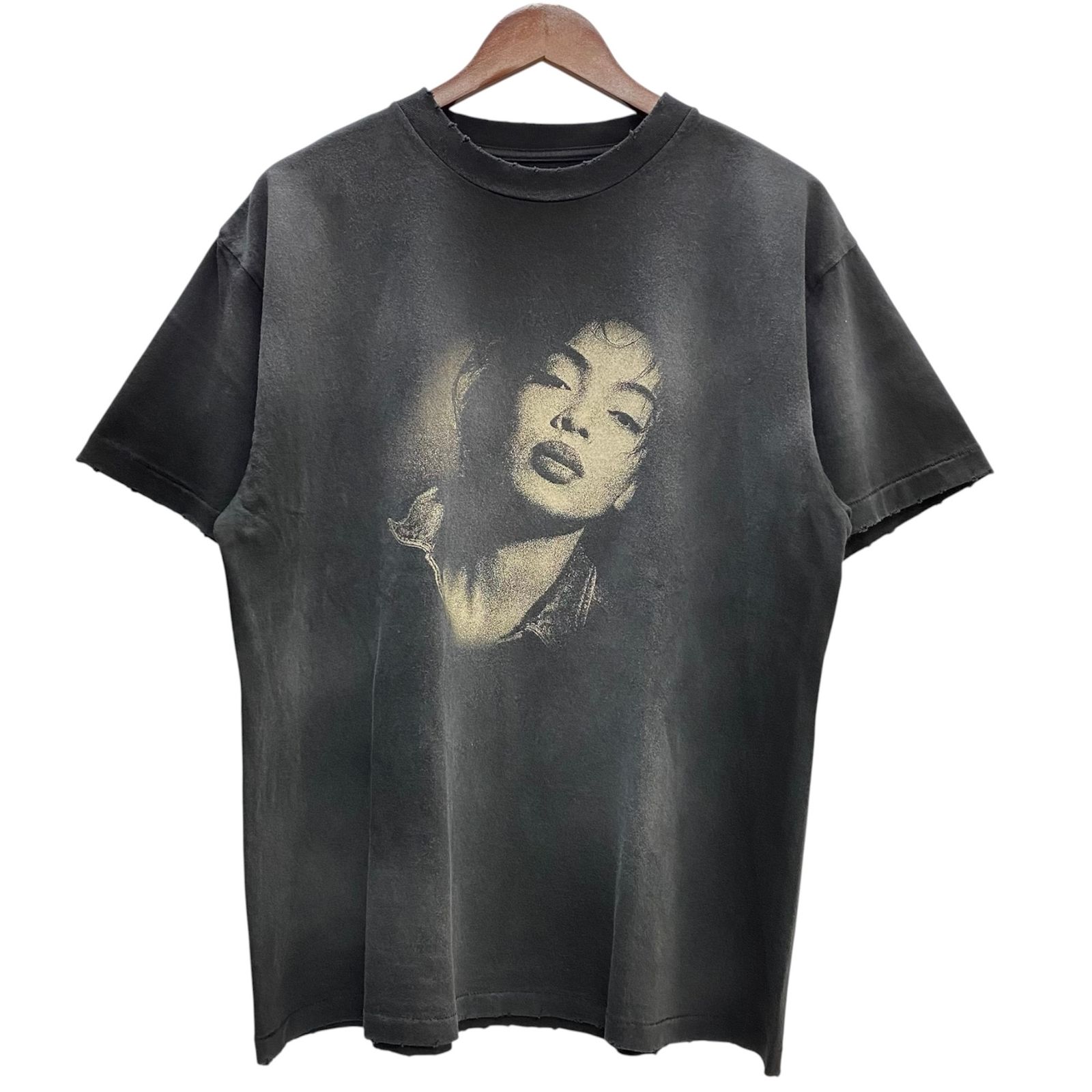グレートランド greatLAnd ORIGINAL SADE FACE TEE COLLAB ASK YUR SELF MINUS Tシャツ ブラック Lサイズ 201MT-6230 VB