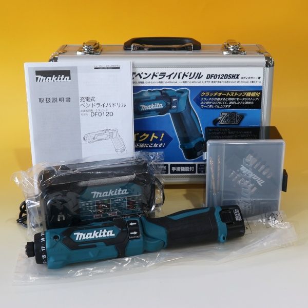 未使用品 makita/マキタ 充電式ペンドライバドリル DF012DSHX 青 純正フルセット