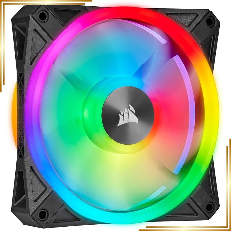 【新品】 Corsair iCUE QL140 RGB 140mm 2連ファンキット PWM対応 PCケースファン CO-9050100-WW FN1376