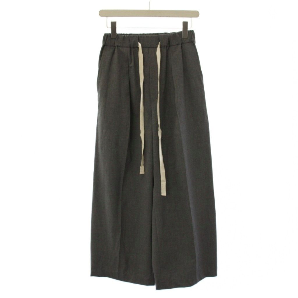ロンハーマン Ron Herman 25SS イージーパンツ ワイドパンツ タックパンツ XS グレー 4110600246 /BM1