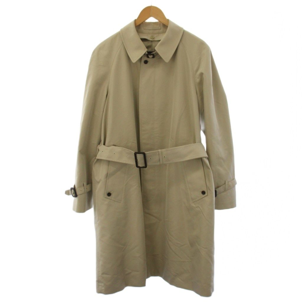 アクアスキュータム AQUASCUTUM ステンカラーコート ロング ベルト付き 38 ベージュ 6318451303-91 /BM12