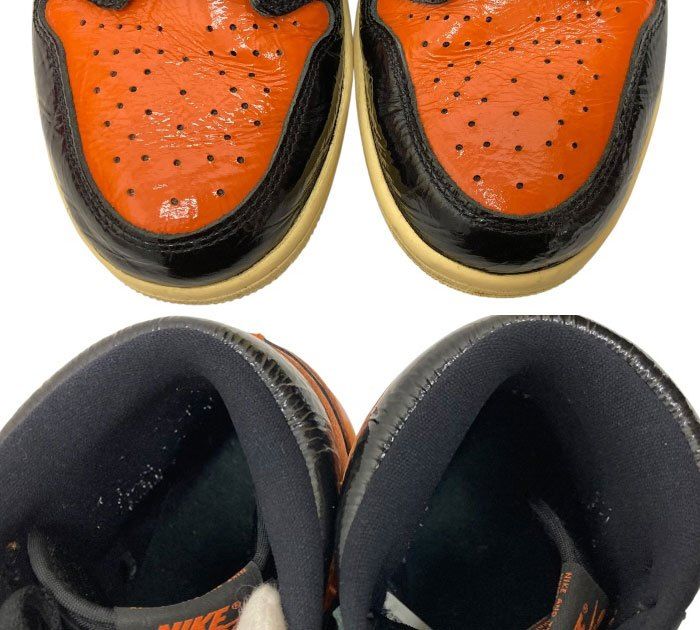 NIKE/ナイキ/555088-028/AIR JORDAN1/エアジョーダン1/スニーカー/ハイシャッタードバックボード3.0/サイズ27.5cm/オレンジ×ブラック/メンズ/FB3795