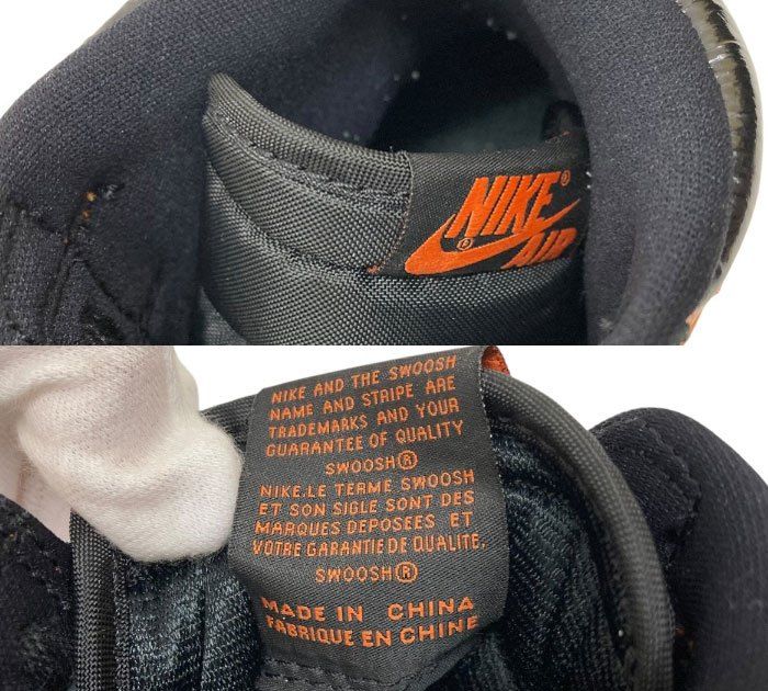 NIKE/ナイキ/555088-028/AIR JORDAN1/エアジョーダン1/スニーカー/ハイシャッタードバックボード3.0/サイズ27.5cm/オレンジ×ブラック/メンズ/FB3795
