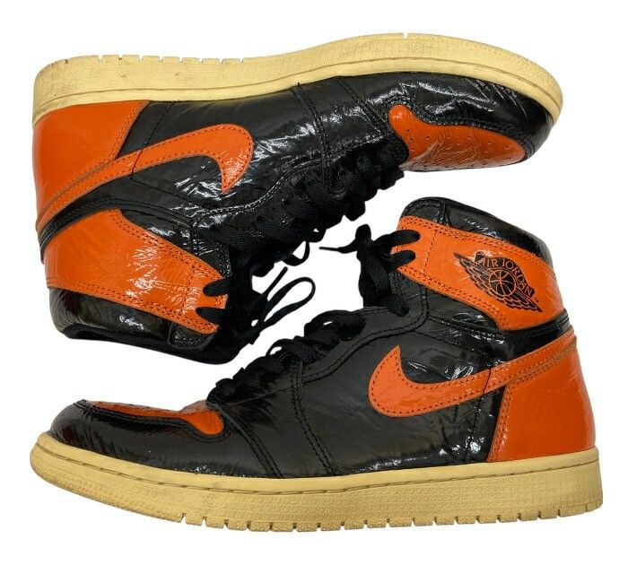 NIKE/ナイキ/555088-028/AIR JORDAN1/エアジョーダン1/スニーカー/ハイシャッタードバックボード3.0/サイズ27.5cm/オレンジ×ブラック/メンズ/FB3795