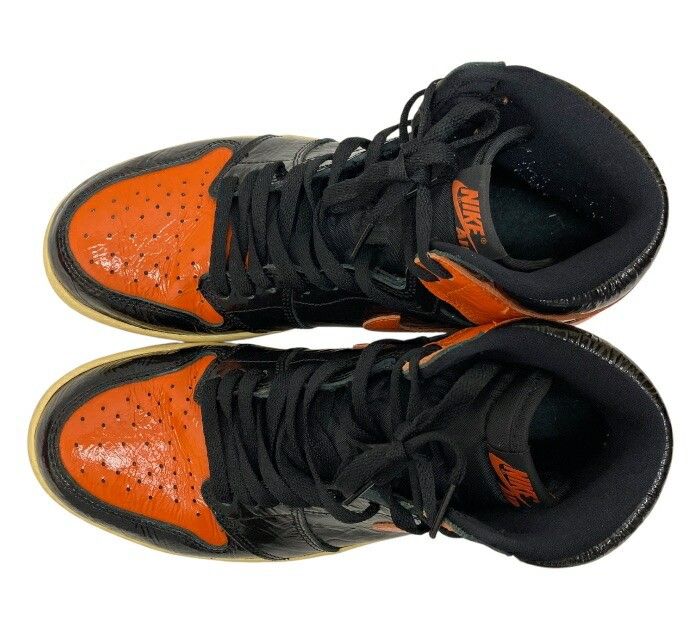 NIKE/ナイキ/555088-028/AIR JORDAN1/エアジョーダン1/スニーカー/ハイシャッタードバックボード3.0/サイズ27.5cm/オレンジ×ブラック/メンズ/FB3795