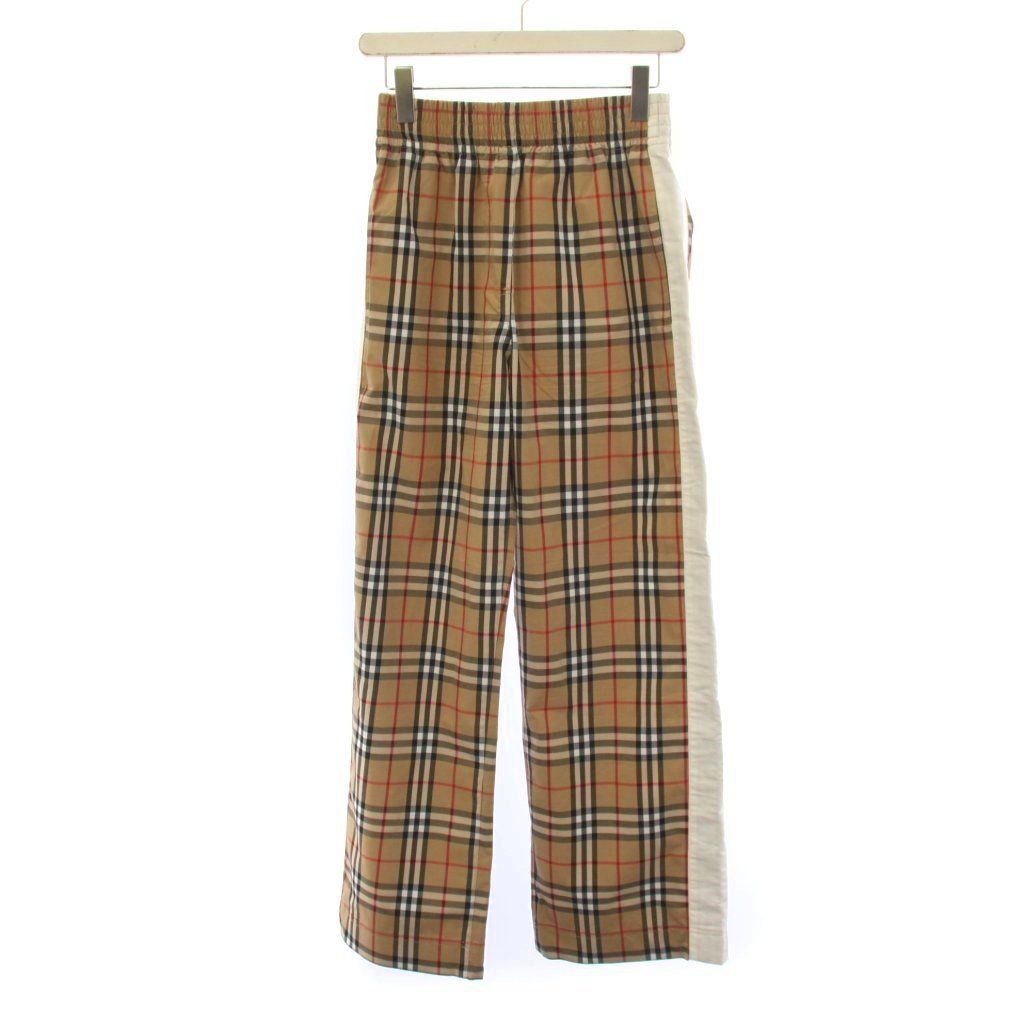 バーバリー ロンドン BURBERRY LONDON ノバチェック サイドライン イージーパンツ 36 ベージュ 8026408 /BM31