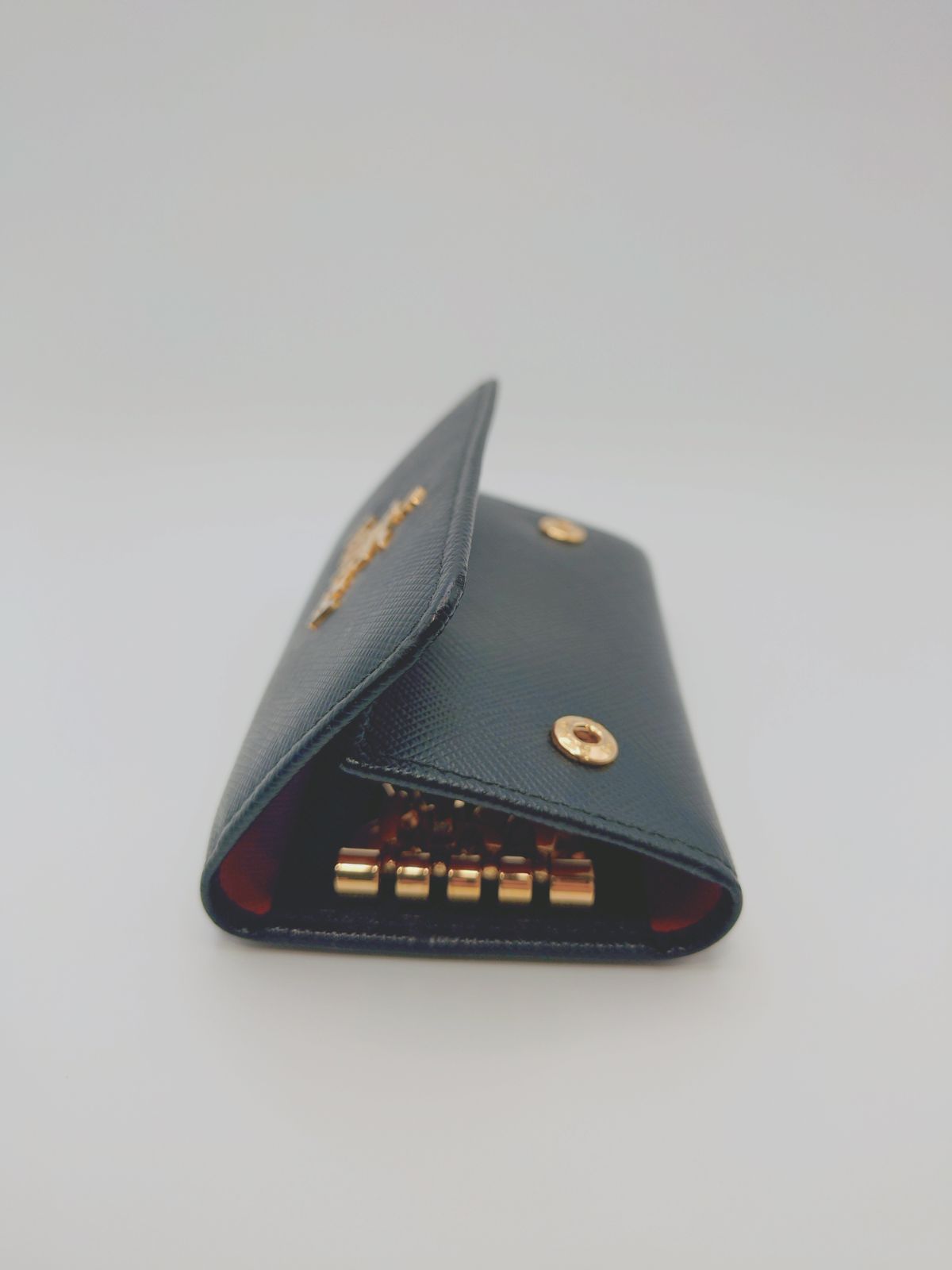 美品】プラダ PRADA サフィアーノ マルチカラー 4連キーケース