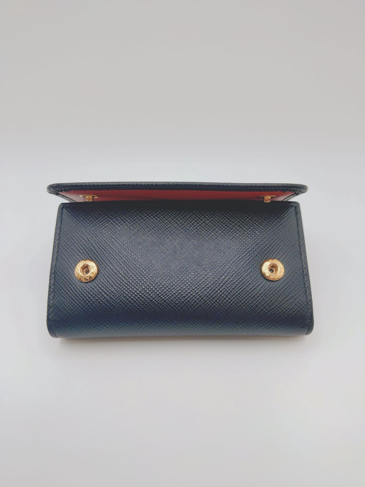 美品】プラダ PRADA サフィアーノ マルチカラー 4連キーケース