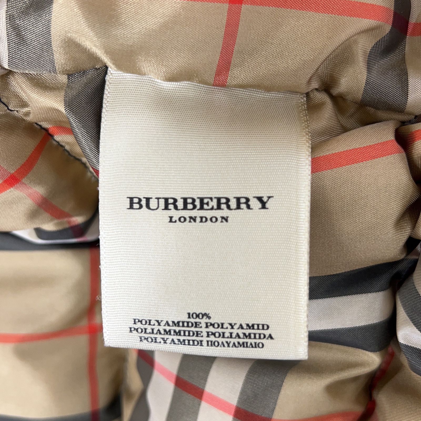 Burberry LONDON バーバリーロンドン 裏地ノヴァチェック ダウン