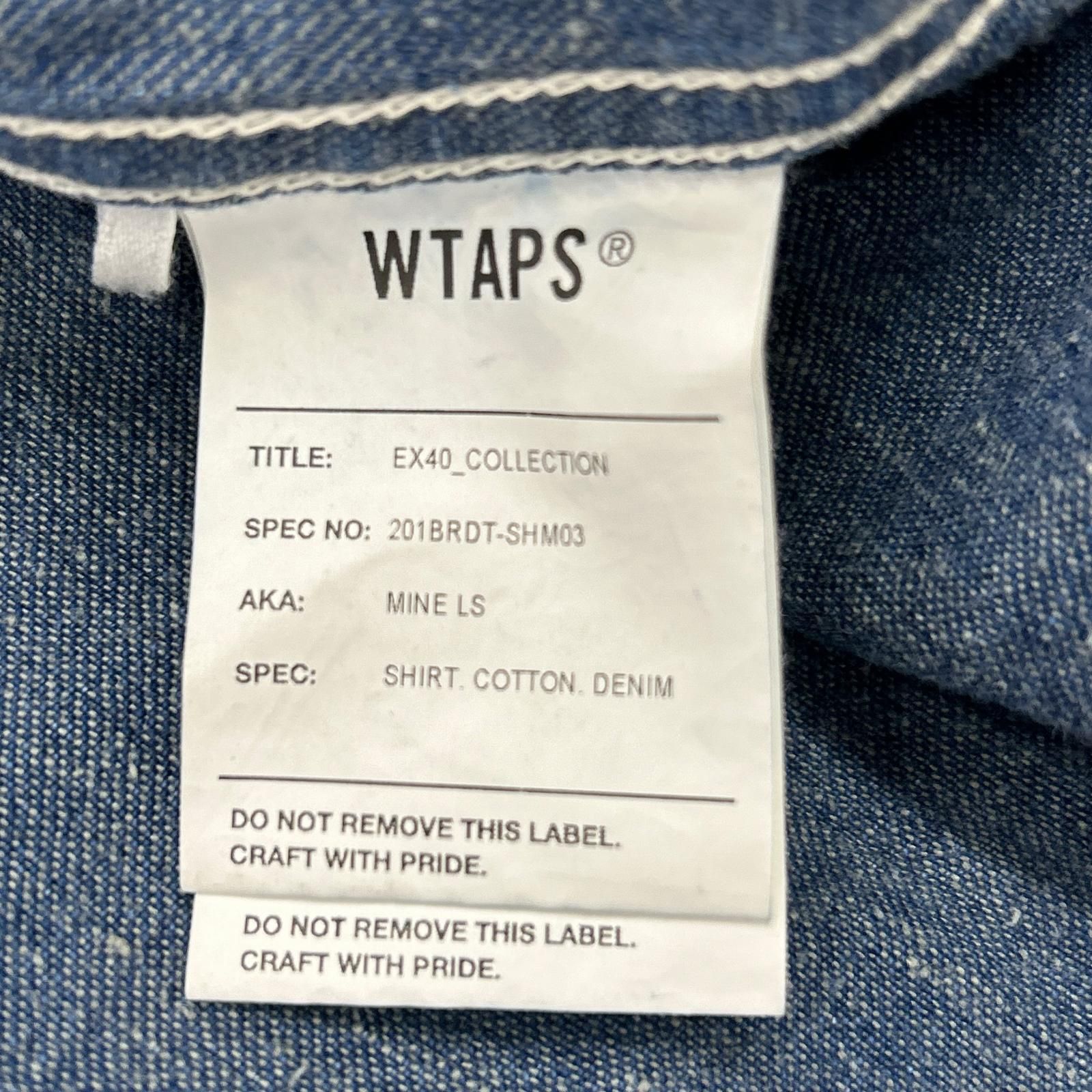 W)TAPS ダブルタップス 20SS MINE LS/SHIRT.COTTON.DENIM 201BRDT