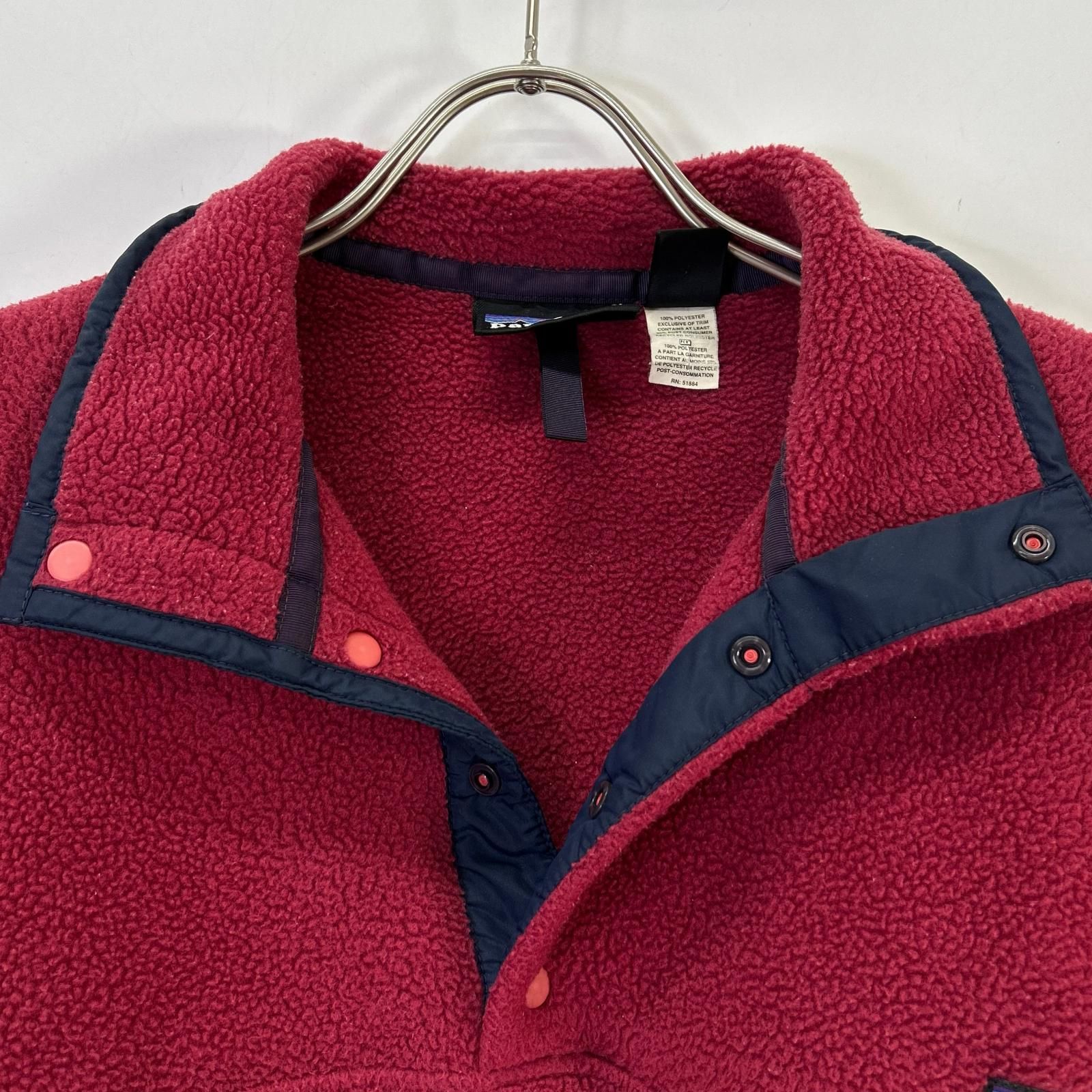Patagonia パタゴニア 90S ジャマイカ製 レッド シンチラスナップT S