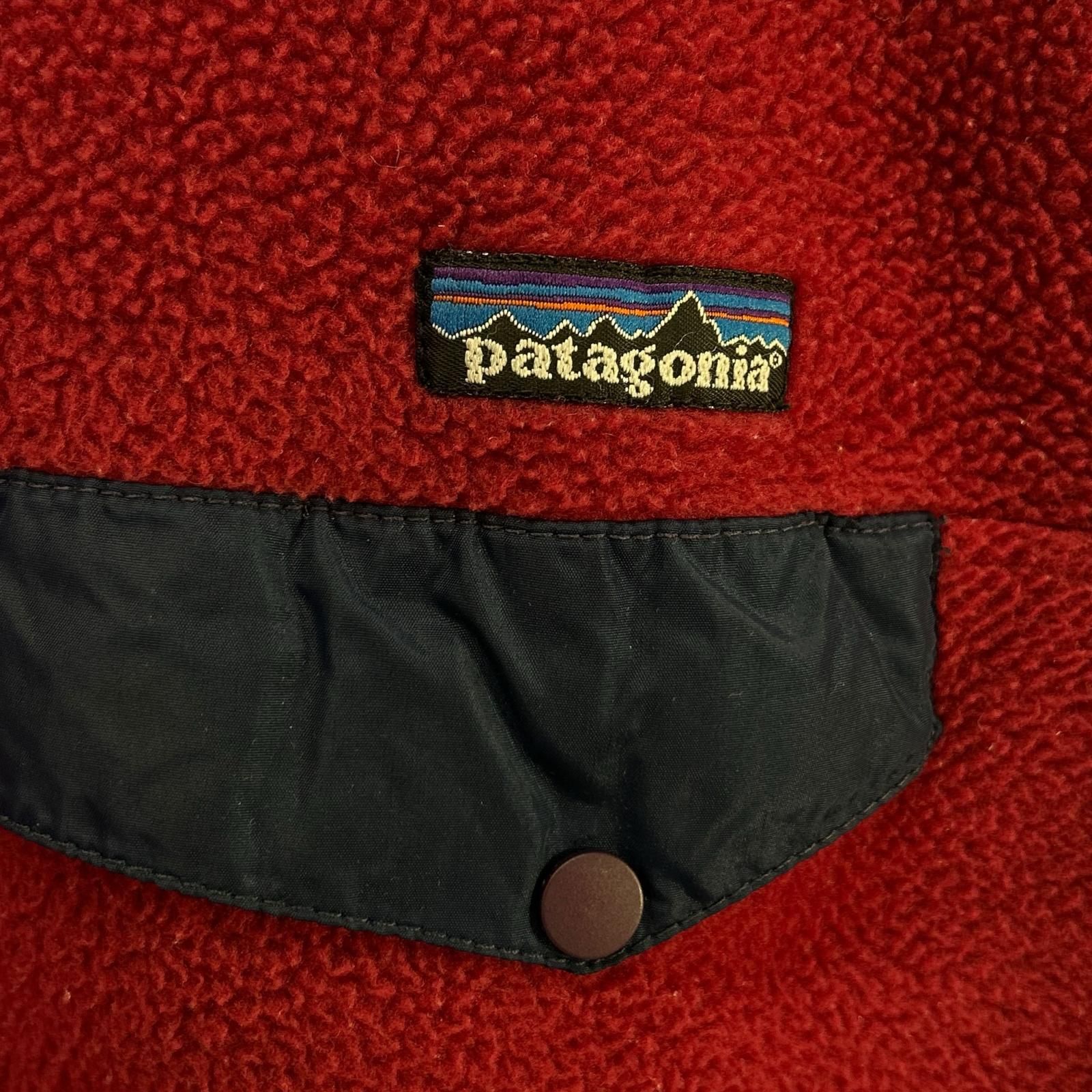 Patagonia パタゴニア 90S ジャマイカ製 レッド シンチラスナップT S