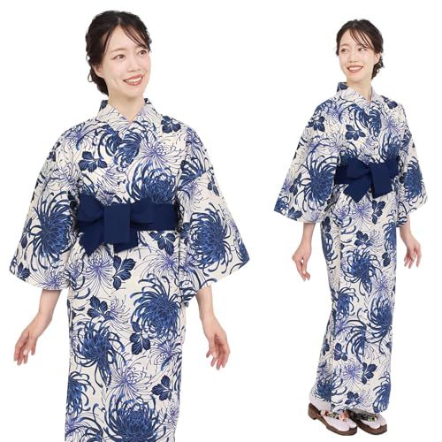 生活家電 [Fuuka] 旅館浴衣 単品 リネン浴衣 レディース 大きいサイズ