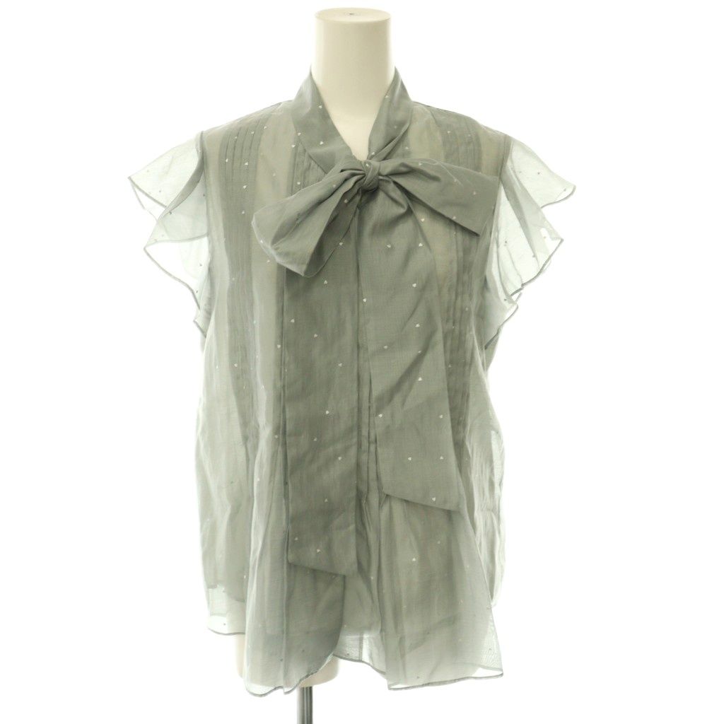 ジャスグリッティー JUSGLITTY 25SS プチハートボウタイブラウス