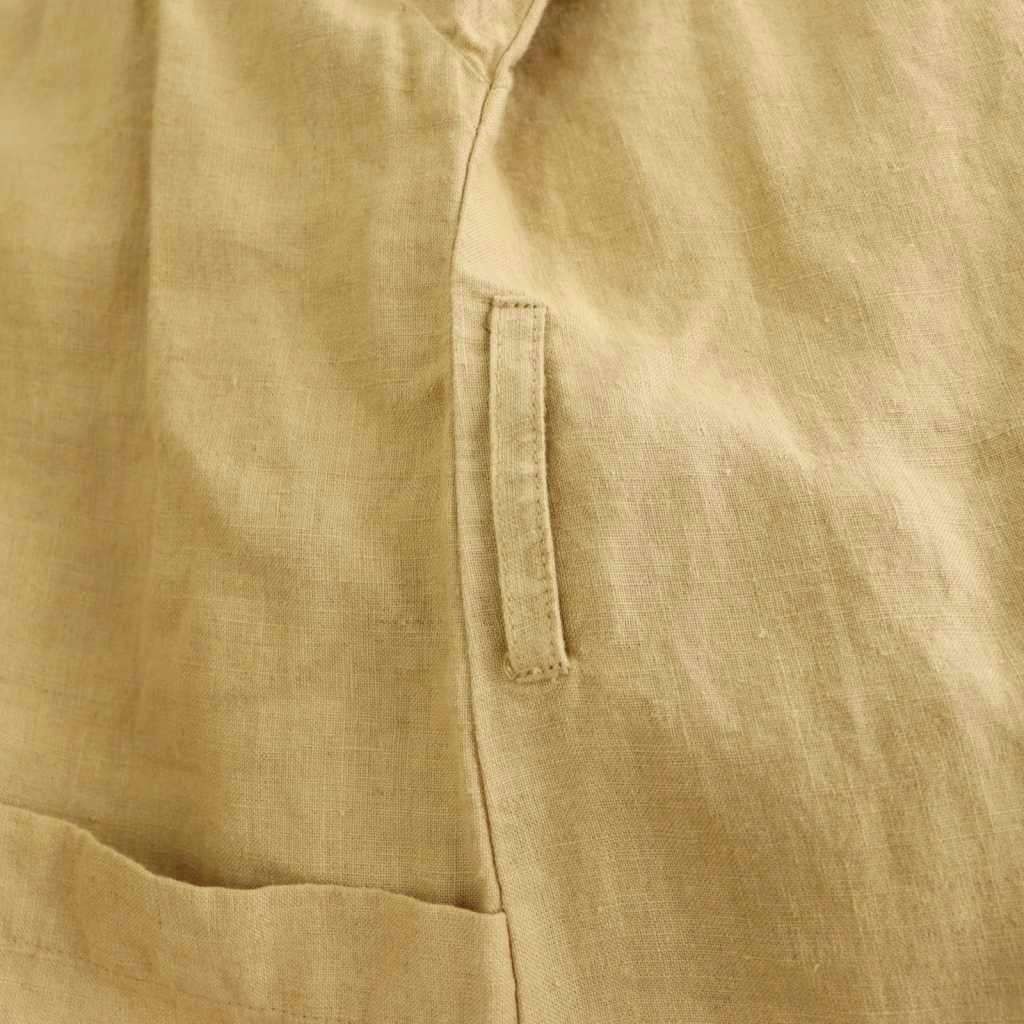 ネストローブ nest Robe リネンノーカラーロングコート スプリング