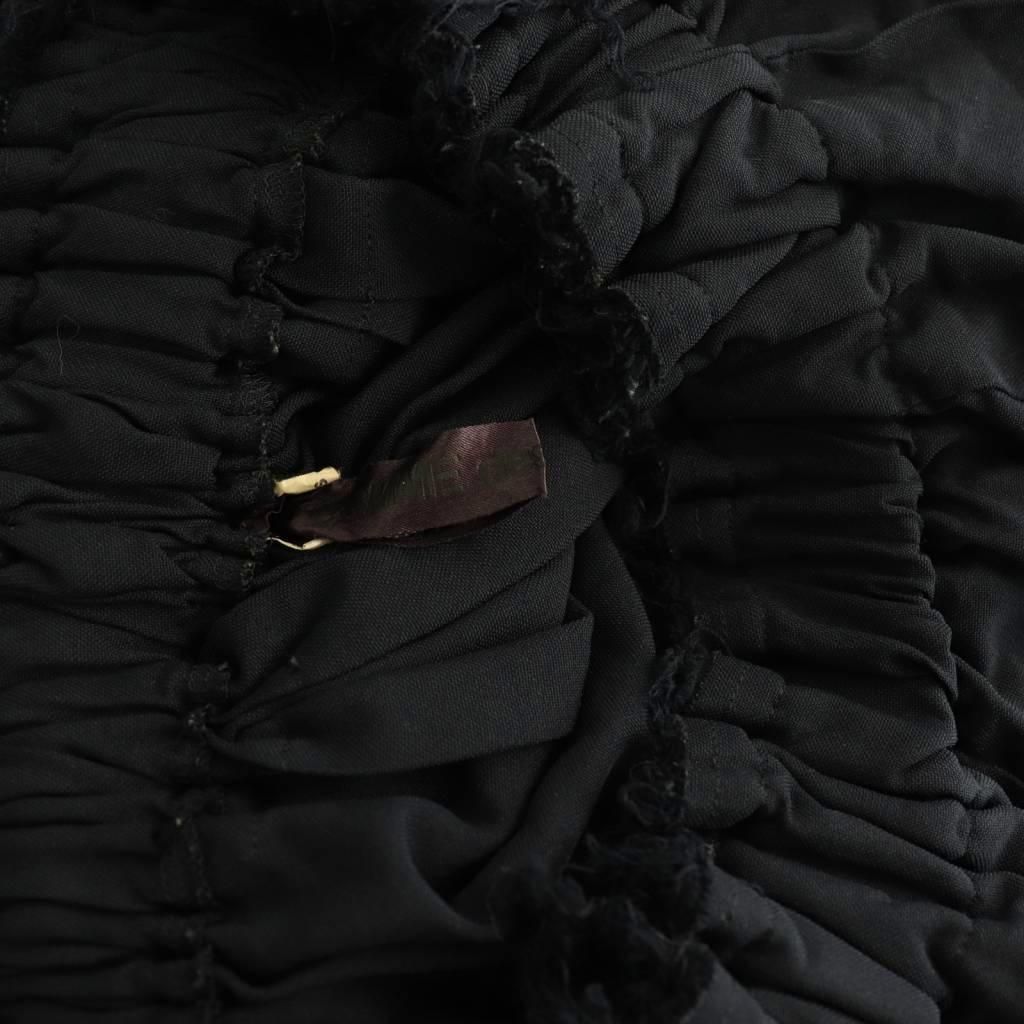 コムデギャルソン COMME des GARCONS AD2018 ギャザースカート フレア ロング ボリューム ネイビー GC-S026 /CX ■OS