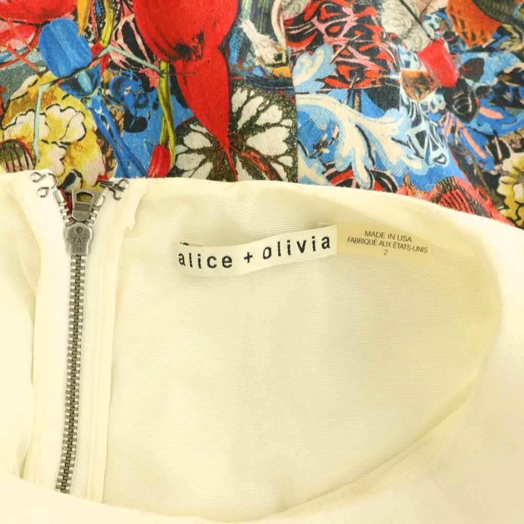 アリス&オリビア⭐︎ミニワンピース アリスオリビア alice + olivia 切替ワンピース ミニ ノースリーブ 2