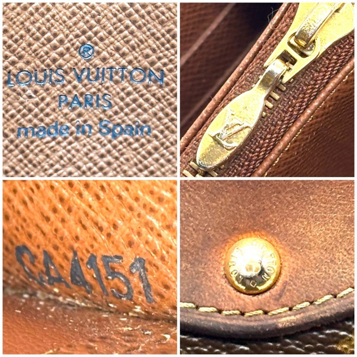 【時を重ねた艶を纏う】　LOUIS VUITTON　長財布 モノグラム ポルトフォイユ ボエシ ターンロック ヌメ革 ゴールド金具 16カード　ブラウン｜長財布