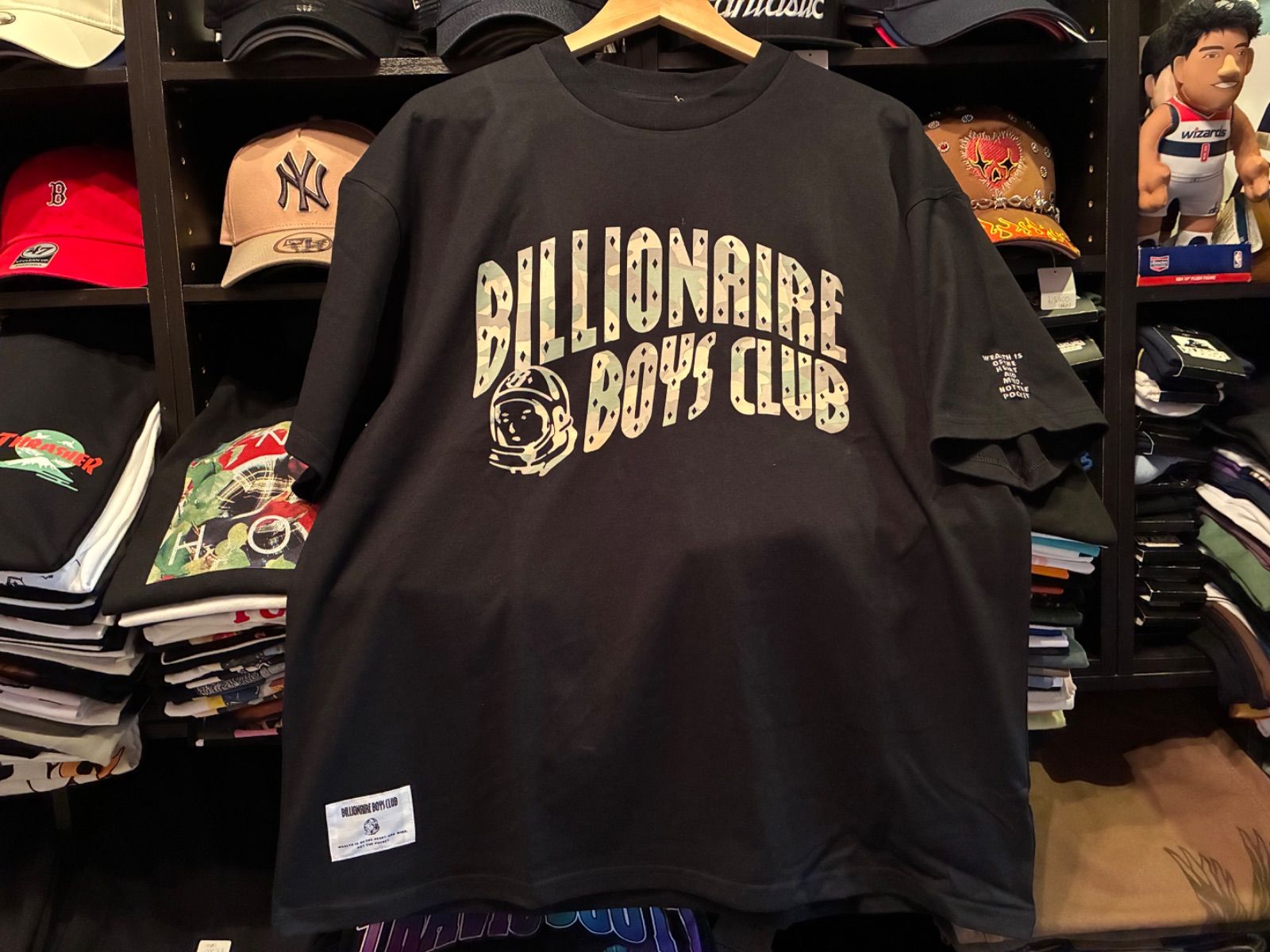 Billionaire Boys Club COTTON T-SHIRT_B CAMO ARCH LOGO BK/BG CAMO Mサイズ ¥9900+送料¥880