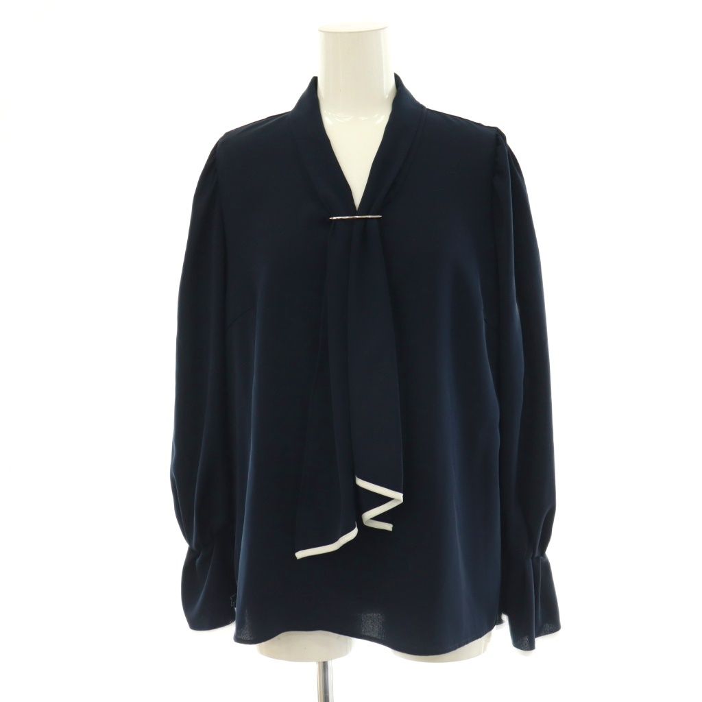 ジャスグリッティー JUSGLITTY 24SS バイカラーパイピングブラウス 