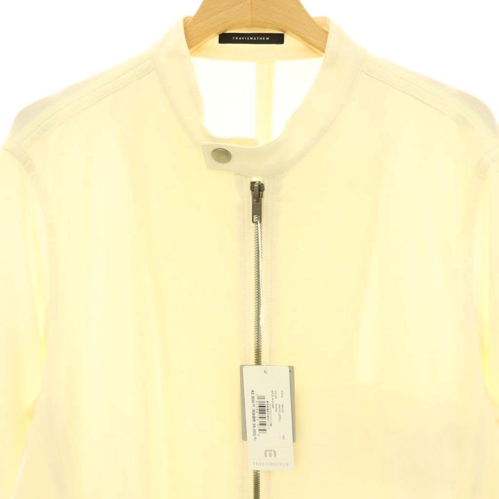 トラヴィスマシュー TRAVIS MATHEW ジップアップブルゾン ジャケット L オフホワイト /HK ■OS
