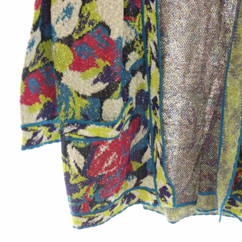ミッソーニ MISSONI 総柄 ニット ロングカーディガン コットン S