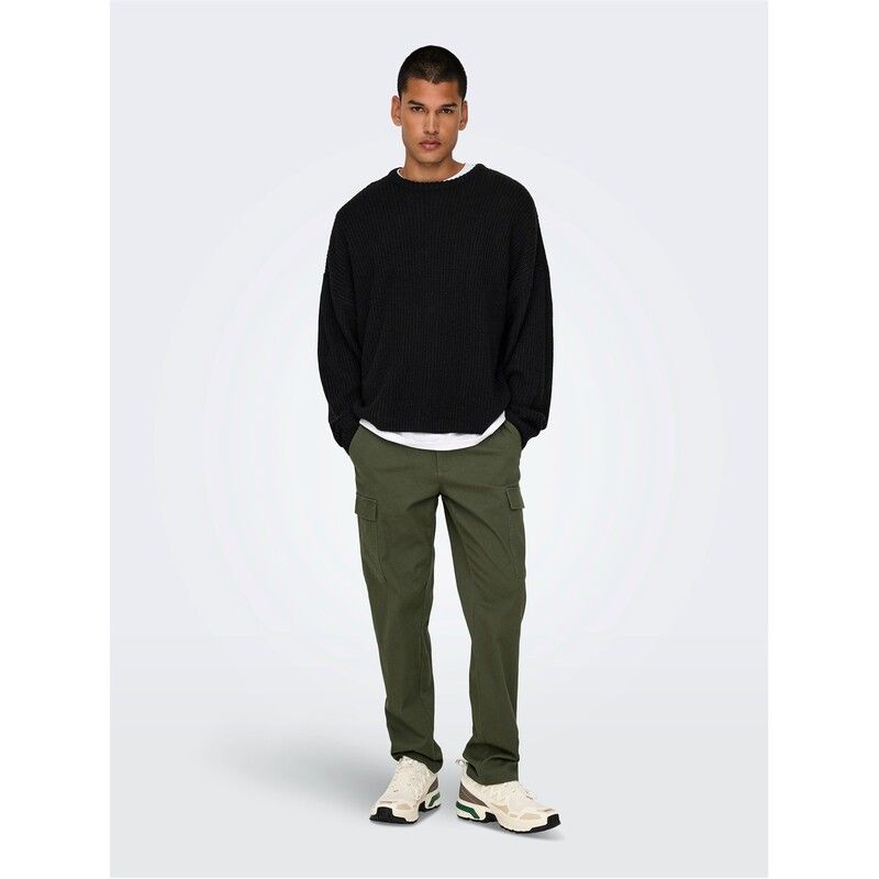 オンリー メンズ ボトムス デニムパンツ パンツ Only Pants Sn99 Olive Night オリーブ