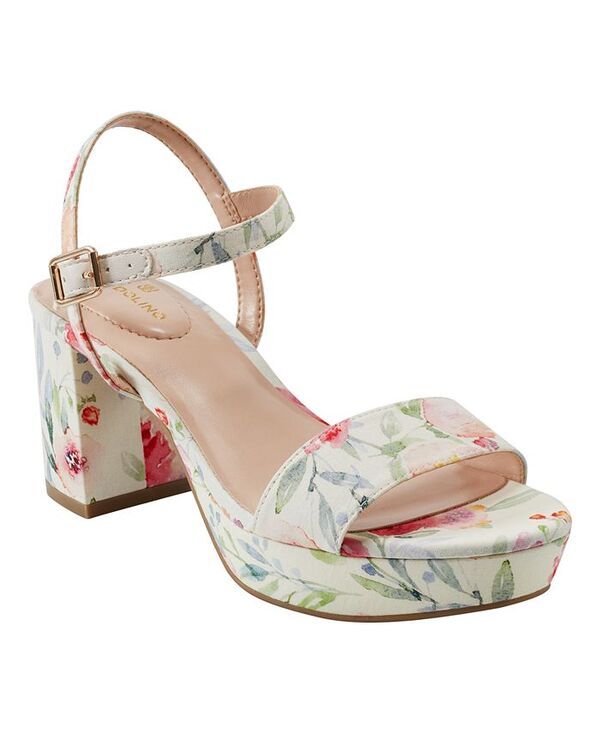 バンドリーノ レディース シューズ サンダル プラットフォーム ヒール Bandolino Womens Pennie Platform Block Heel Dress Sandals Ivory