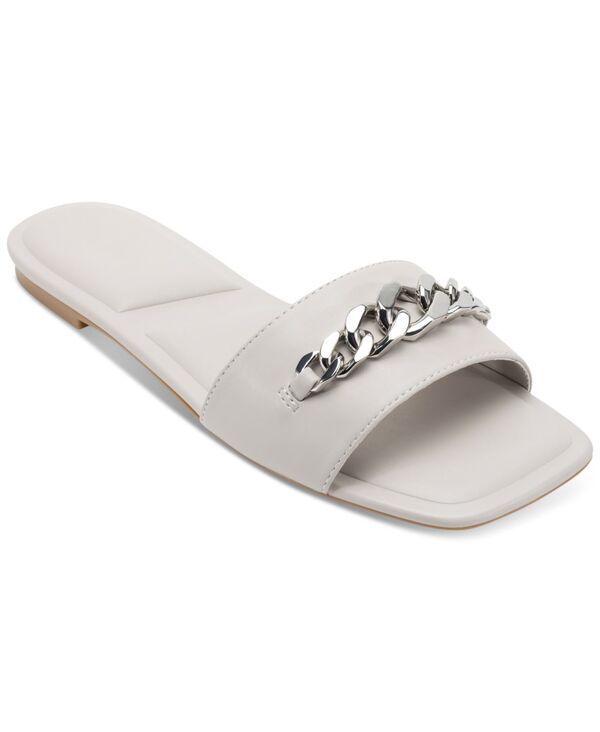 ダナ キャラン ニューヨーク レディース シューズ サンダル DKNY Womens Dania Chain Slide Sandalsoft White ホワイト