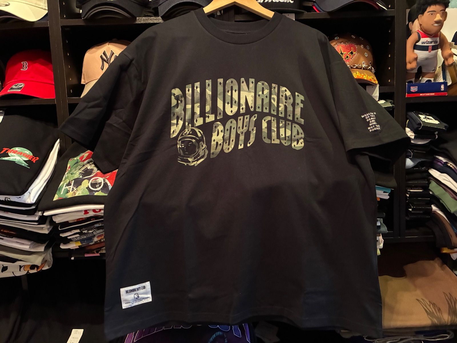 Billionaire Boys Club COTTON T-SHIRT_B CAMO ARCH LOGO BK/GR CAMO Mサイズ ¥9900+送料¥880