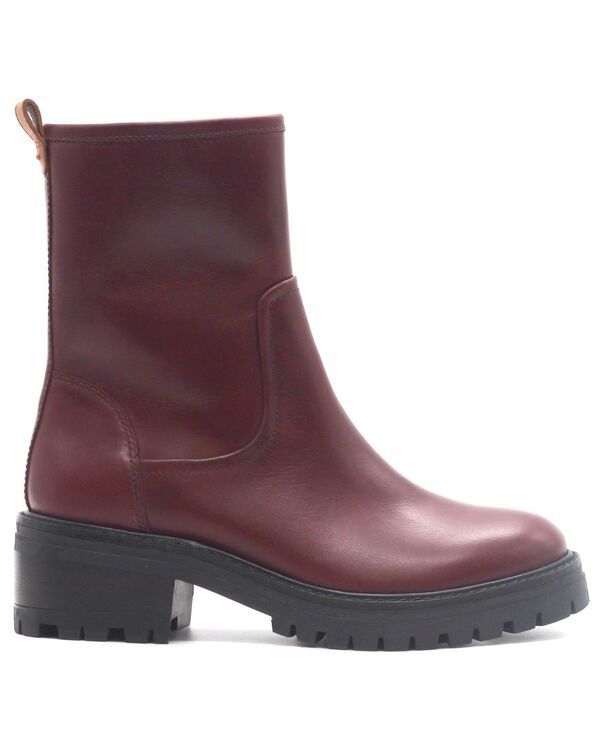 ジェントルソウルズ レディース シューズ ブーツ・レインブーツ Gentle Souls Womens Bailah Round Toe Booties Burgundy Leather バーガンディ
