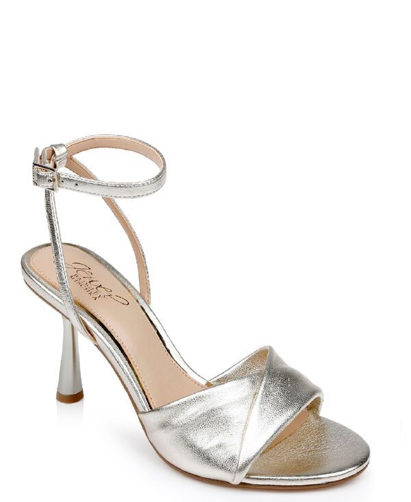 ジュウェルダグレイミシュカ レディース シューズ サンダル Jewel Badgley Mischka Kaia Dress Evening Sandal Gold Leather ゴールド