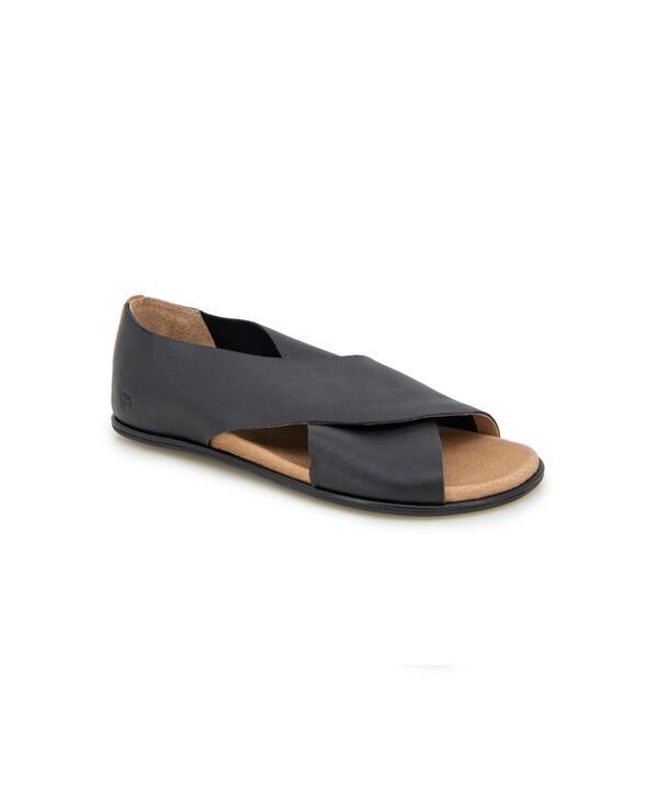 ジェントルソウルズ レディース シューズ サンダル Gentle Souls Womens Laniey SlipOn Sandals Black Leather ブラック