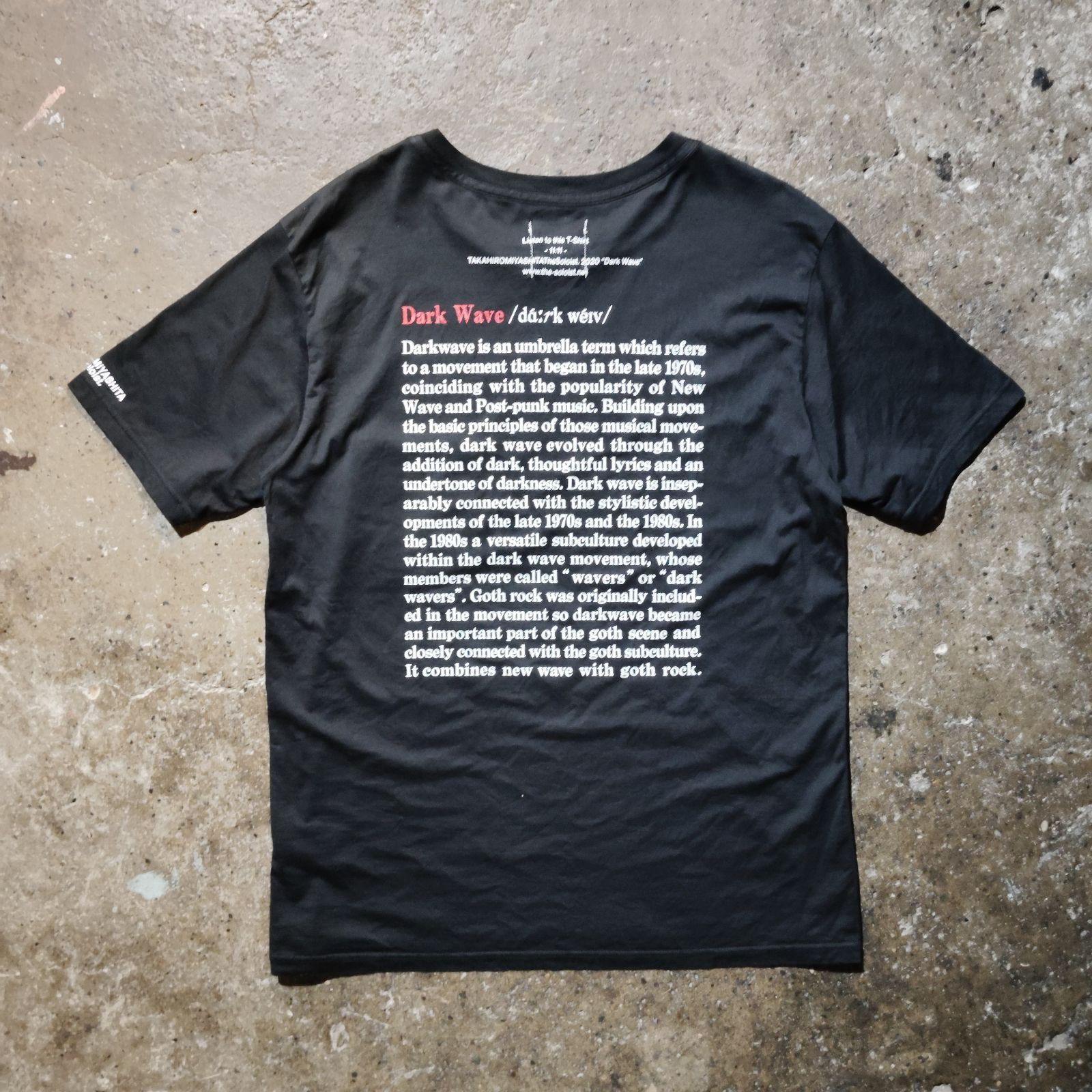TAKAHIRO MIYASHITA The Soloist. 20aw Dark Wave T-Shirt タカヒロミヤシタザソロイスト 2020aw ダークウェーブTシャツ 0049AW20