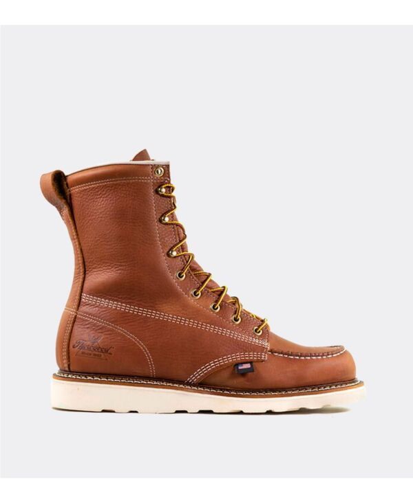 ソログッド メンズ シューズ ブーツ・レインブーツ Thorogood Mens American Heritage 8 Tobacco Moc Toe Work Boots for Men Toba