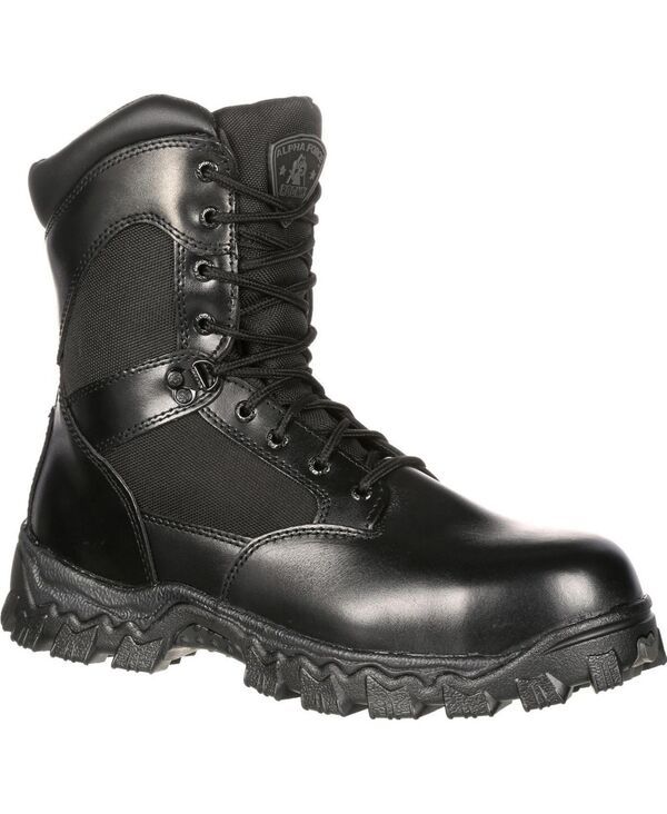 ロッキー メンズ シューズ ブーツ・レインブーツ ROCKY Mens AlphaForce Zipper Composite Toe Public Service Boot No Color