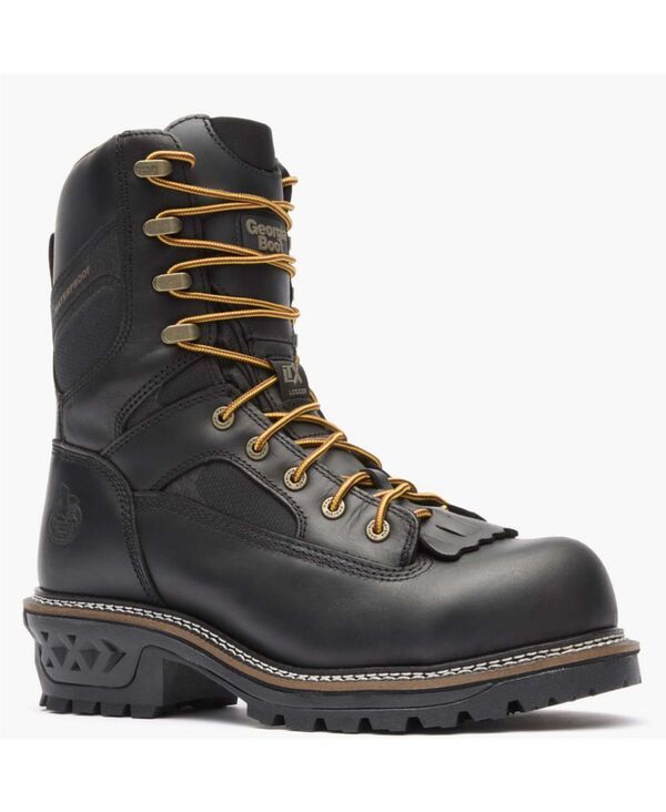 ジョージブーツ メンズ シューズ ブーツ・レインブーツ GEORGIA BOOT Mens LTX Logger Composite Toe Waterproof Work Boot Black ブラ