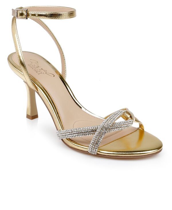 ジュウェルダグレイミシュカ レディース シューズ サンダル Jewel Badgley Mischka Womens Fiji Dress Sandals Gold Metallic ゴールド