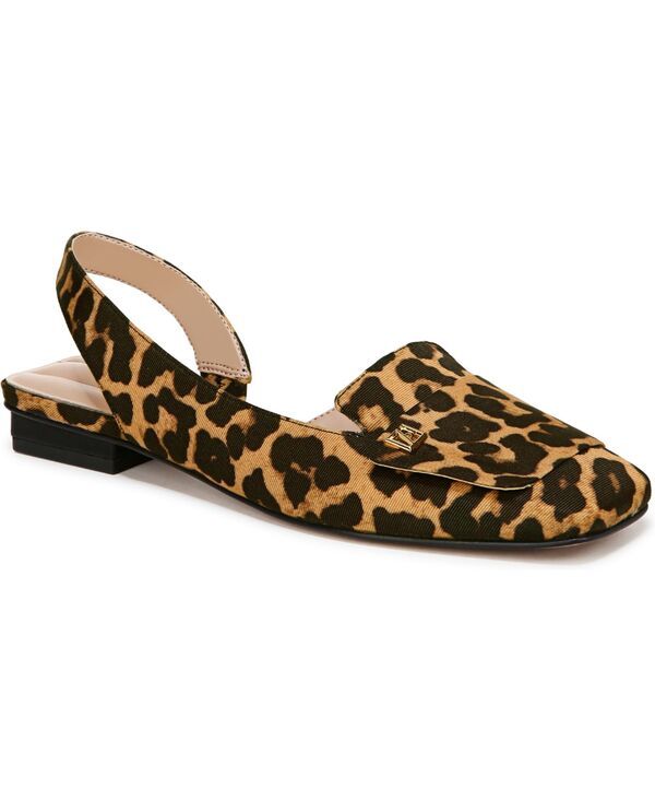 フランコサルト レディース シューズ パンプス Franco Sarto Teagan Square Toe Slingback Flats Brown Multi Fabric ブラウン
