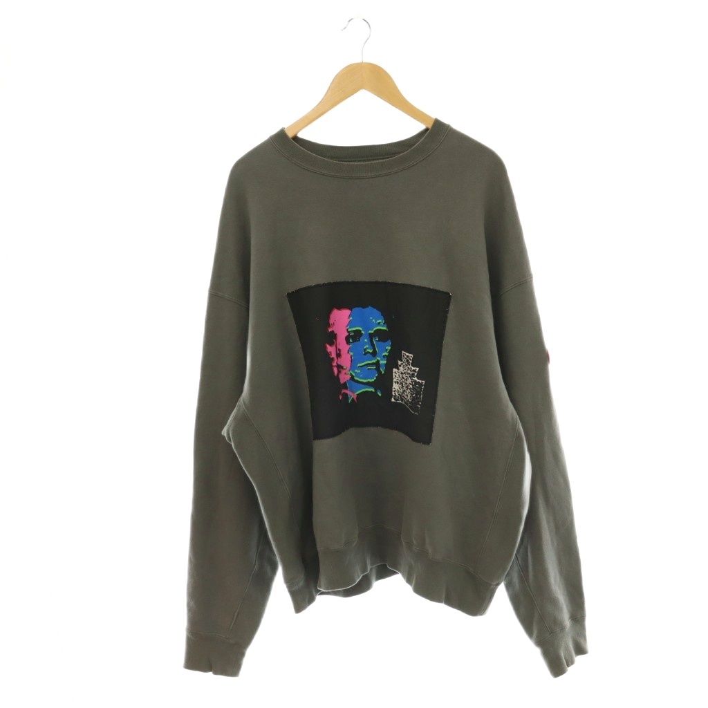 シーイー C.E WASHED AFTER EFFECT CREW NECK スウェット トレーナー クルーネック 長袖 XL チャコールグレー /HS ■OS ■SH