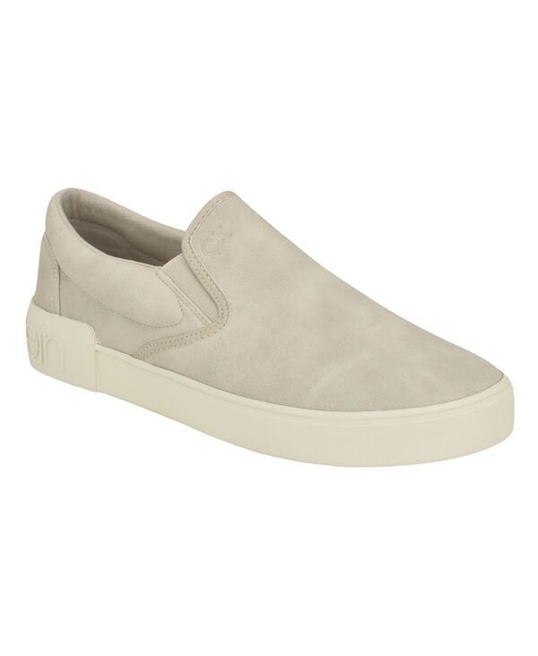 カルバンクライン メンズ シューズ スニーカー Calvin Klein Mens Ryor Casual SlipOn Sneakers Beige ベージュ