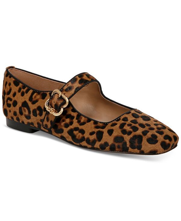サムエデルマン レディース シューズ パンプス Sam Edelman Womens Michaela Buckled Mary Jane Flats Granada Tan Leopard タン