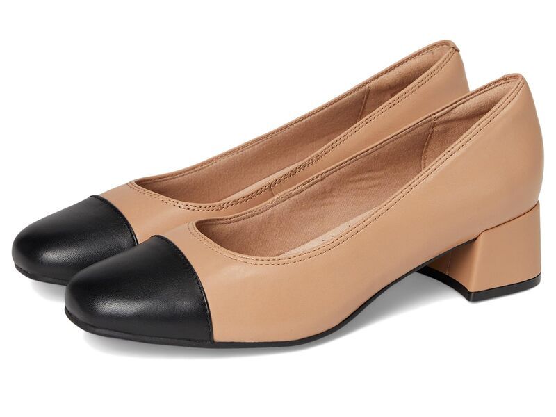 クラークス レディース シューズ ヒール Clarks Iridessa May Beige Leather ベージュ