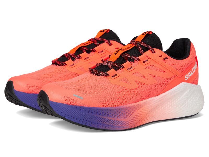 サロモン メンズ シューズ スニーカー Salomon Aero Glide Neon FlameWhit