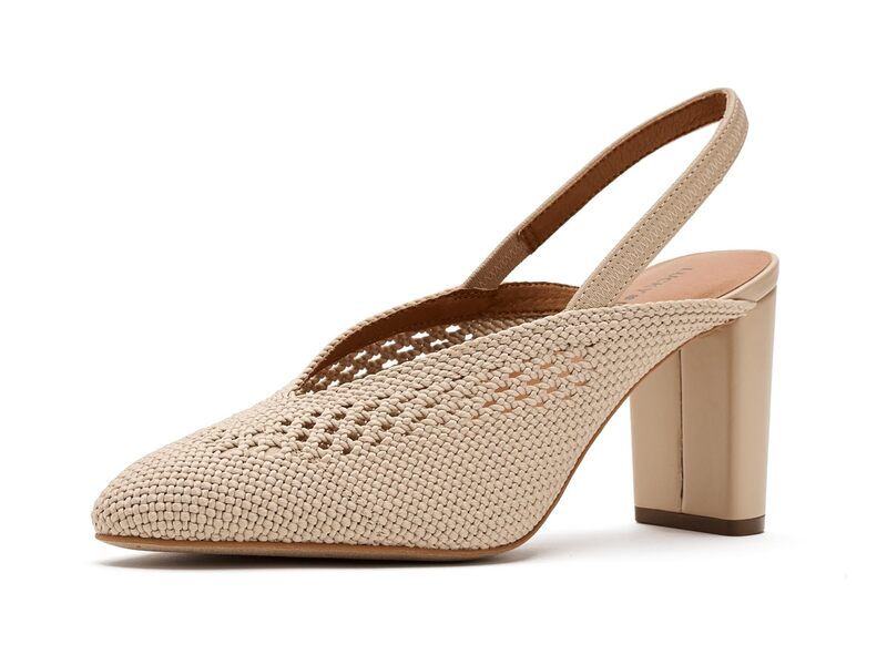 ラッキーブランド レディース シューズ ヒール Lucky Brand Melony Woven Slingback Higheel Natural