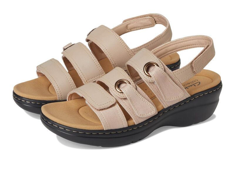 クラークス レディース シューズ ヒール Clarks Merliah 2 Bali Sand Combi Leat サンド