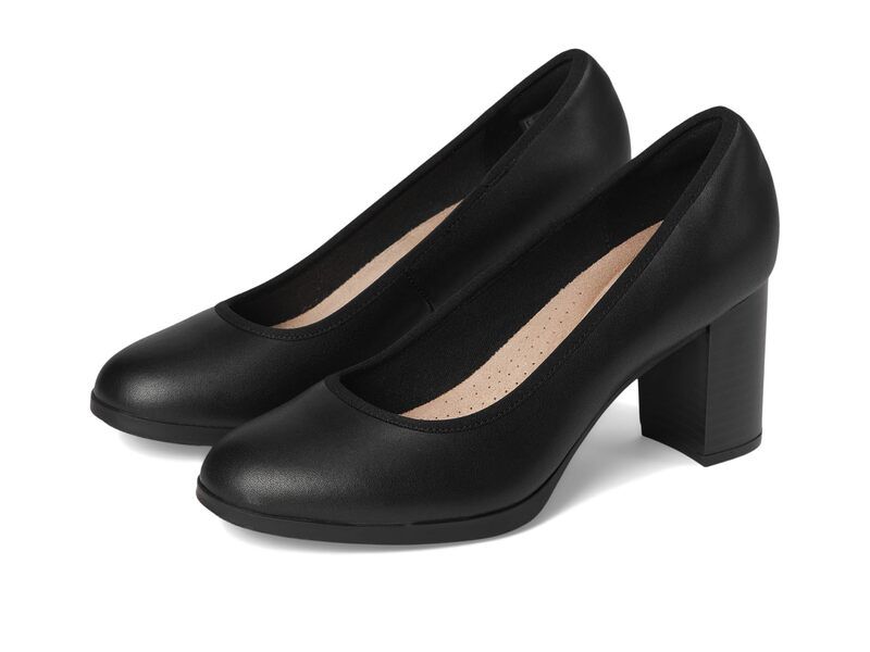 クラークス レディース シューズ ヒール Clarks Bayla Carly Black Leather ブラック