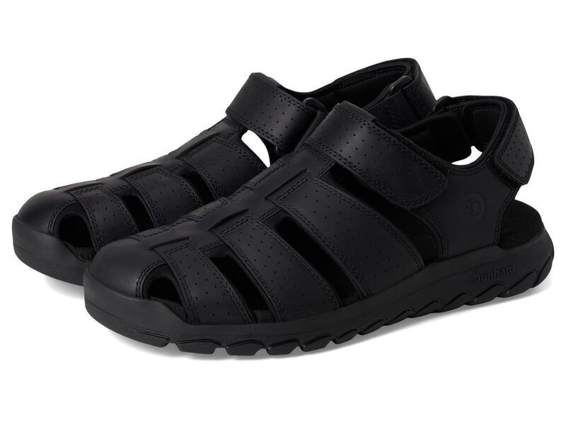 ダナム メンズ シューズ サンダル Dunham Norwood Black Leather ブラック
