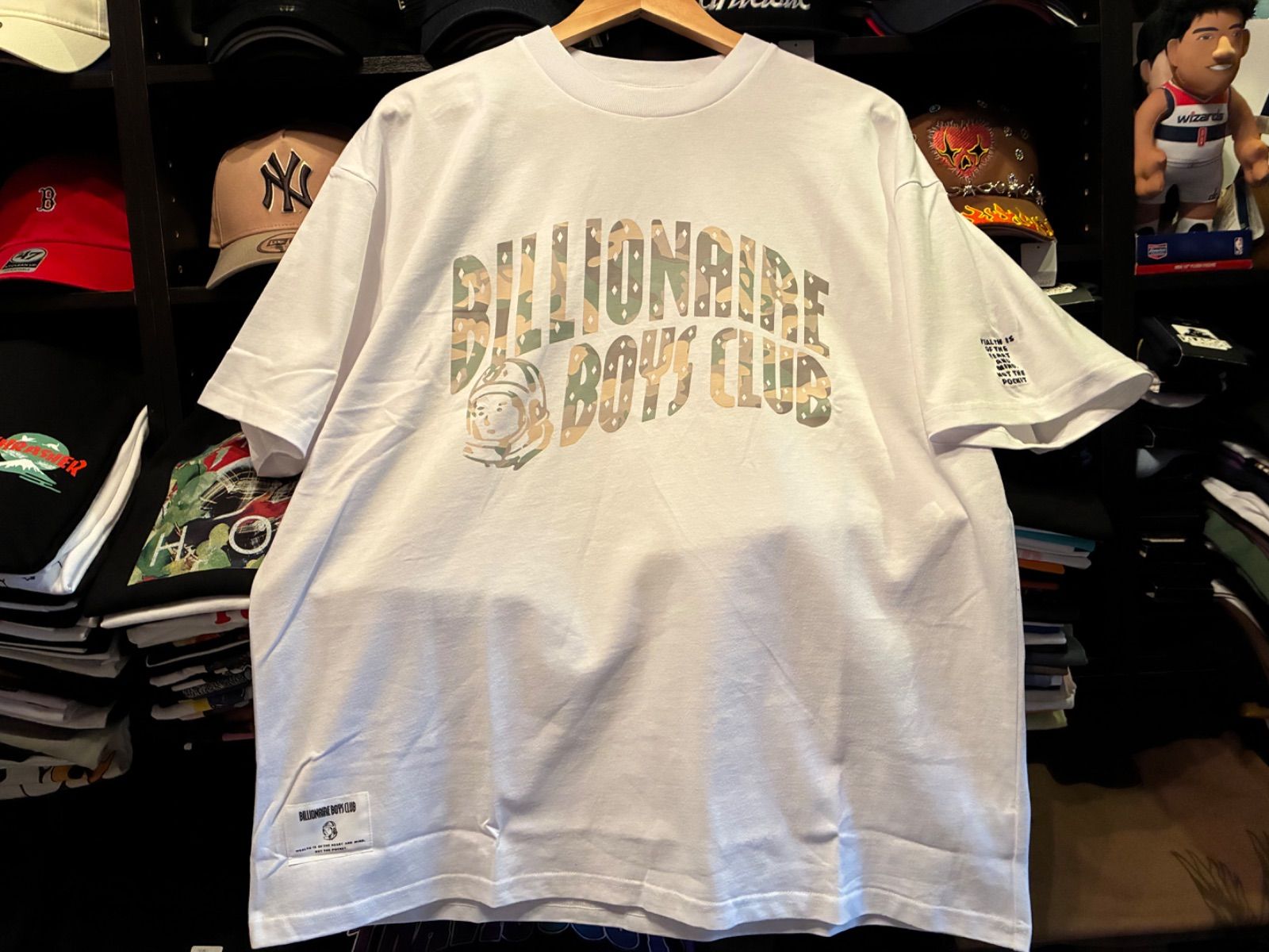Billionaire Boys Club COTTON T-SHIRT_B CAMO ARCH LOGO WH/BG CAMO Mサイズ ¥9900+送料¥880