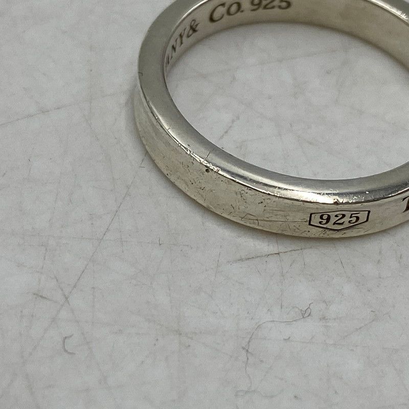 中古品】 TIFFANY & CO. ティファニー 925 1837 NARROW RING ナロー